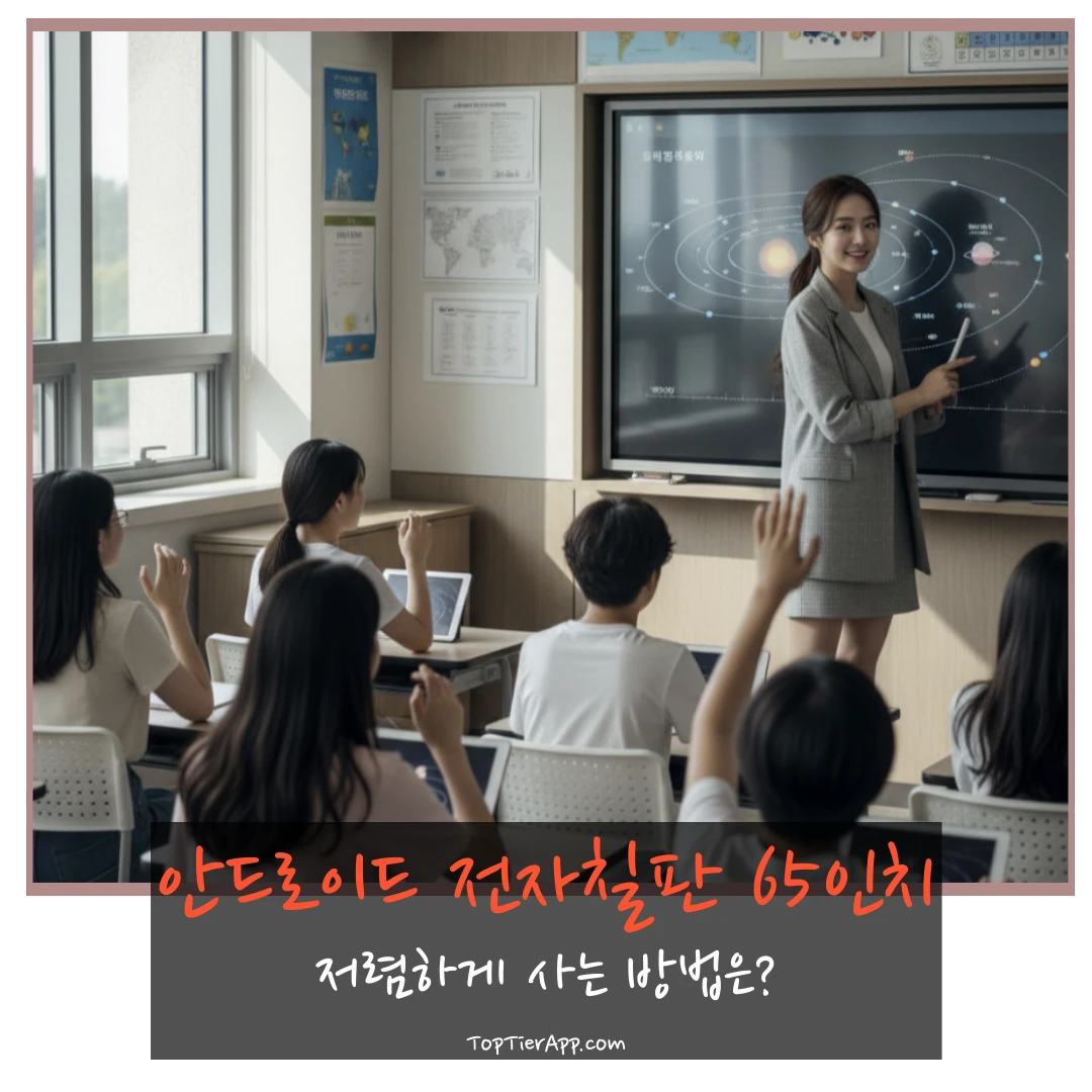 안드로이드 전자칠판 WAF 65인치 LH65WAFWLGCXKR