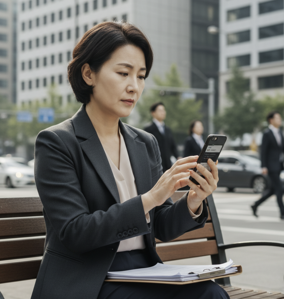 양평군청 구인구직 활용하여 일자리 알아보는 여성