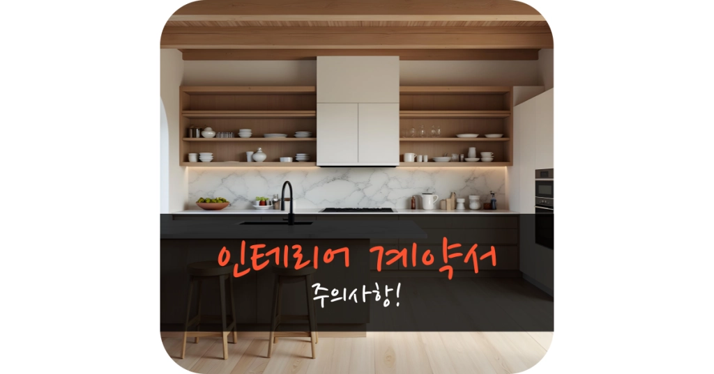 인테리어 계약서 주의사항